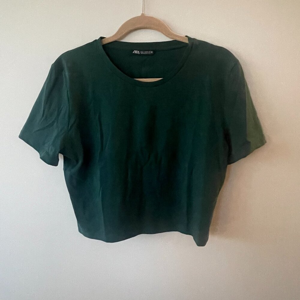 Zara Cropped Stretch Tshirt
